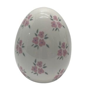 NWT My Texas House Ceramic Flower Easter Egg Decoration